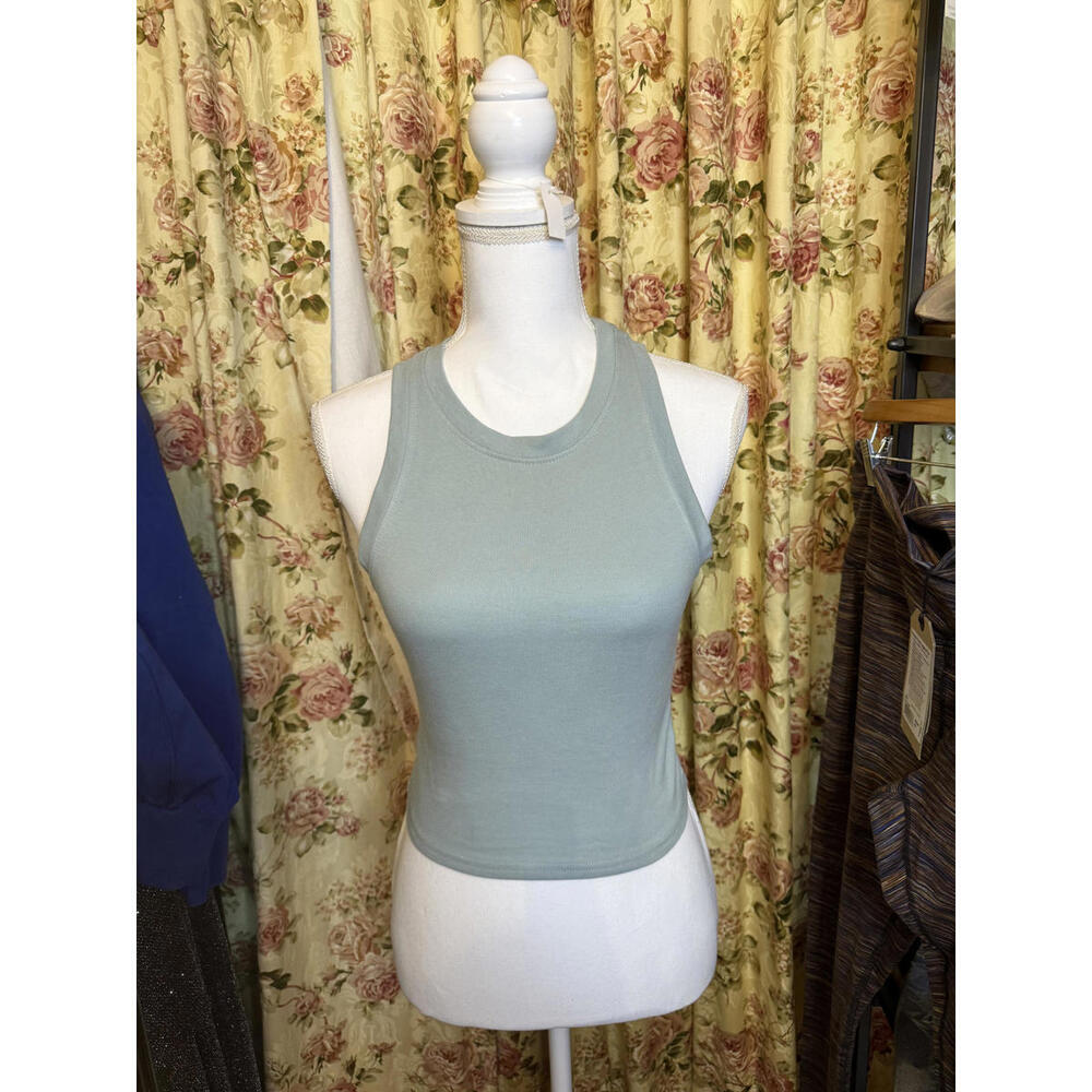 prAna Women's Light Blue Sleeveless Tank Top Medium